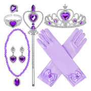 9 delar prinsesskläder accessoarer prinsess smycken leksaker flicka