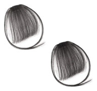 Clip-on lugg, hårklämma lugg, naturlig hårklämma lugg