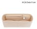 Multi-Pocket Women Insert Bag Handväska i filttyg Beige Beige M