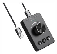 Usb-volymkontroll, extern USB-ljudkort, Bluetooth 5.1-sändare, drivrutinsfri (för Windows