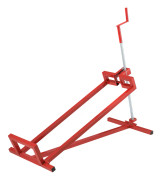 [pro.tec]® Hopfällbar motorkran-stål-max. belastning: 400 kg-115x51x91cm-steglös justering-röd