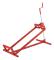 [pro.tec]® Hopfällbar motorkran-stål-max. belastning: 400 kg-115x51x91cm-steglös justering-röd