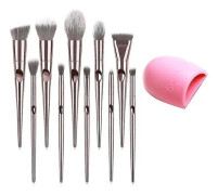Tummen handavtryck våt och torr makeup borste set