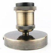 Edison Lamphållare E27 Vintage Adapter Lamphållare Retro ljuskrona Trådlös Keramisk Inomhus Brons Ladacea