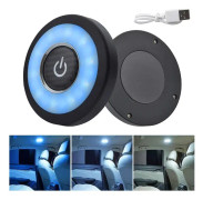 1 st Bil Interiör Kupollampor, 12V Universella Läslampor Nattlampa Taklampa, Magnetisk Kupollampa, Auto Bil Taklampa, Klar Vit I