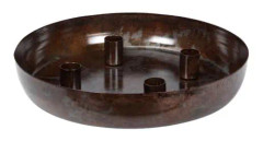 Ljusfat m 4 hållare Brown Onyx A lot Decoration