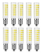 LED-lampa med 75 LED-pärlor för varje E14 9W 220-240V kallvitt? 10 st 6000K icke-dimmbar inomhusbelysning krona skrivbordslampa vägglampa