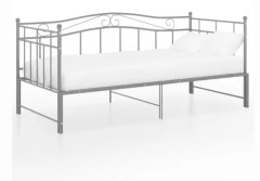 Utdragbar ram för bäddsoffa - Grå - pulverlackerad metall - 206,5 x 185 x 89,5 cm - perfekt kvalitet LIA-7757257044938