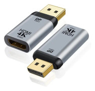 DisplayPort till HDMI-adapter (2-pack), 4K UHD (2K 60Hz) Uni-Directional DP PC till HDMI Monitor Converter kompatibel