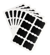 6-pack Premium Chalkboard Labels Bulk - Diskmaskinssäkra Chalk Boa