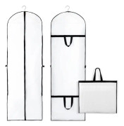 Bröllopsklänningsfodral - 2-pack 180 cm PEVA-klädfodral med handtag