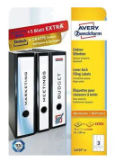 Avery Zweckform L4759-25 Förpackning med 20 ark pärmetiketter 61 x 297 mm (Tyskland Import)