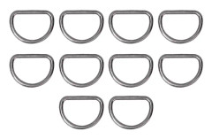 15 mm D-ringar 10 STK Justerings?gla i legering f?r v?ska Kl?der B?ltesrem Webbing