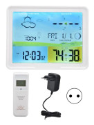 LCD-väderprognos inomhus och utomhus termometer med RCC