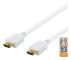 High-Speed Premium HDMI cable, 0.5m, Ethernet, 4K UHD, white