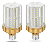 E27 30W LED-lampa, kallvit 6000K (motsvarande 250W glödlampa) 3500LM ej dimbar, flimmerfri 2-pack