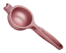 Manuell citrusjuicer i aluminiumlegering, kökspress, citronmaskin (rosa)