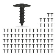 Förpackning med 80 st självgängande skruvar M5 x 16 mm karossskruvar Torx självgängande skruvar svart för bilskärmar