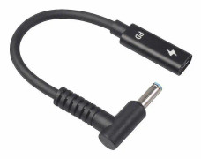 Usb Type C-hona till Hp4506-hane 90-graders adapterkabel 4,5x3,0mm stickkontakt DC-strömomvandlare med PD-sensor