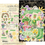 Graphic 45 - Ephemera Die Cuts - Grow with Love