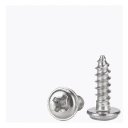 2,6 x 8 mm Phillips Pan Head Självborrande Skruvar med Bricka Skruv 304 Rostfritt Stål Monteringsskruvar 50 st