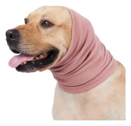 Lugnande hundhuva för grooming hundöronkåpa varm stretchig, hundmössa stickad snood huvudbonad för komfort, husdjur hundöronmuff för fyrverkeriljud bad (Me