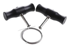 Demonteringsverktyg för bilvindruta Vindruta Fönsterglas skärtråd + handtag Kit