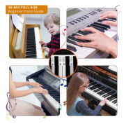 Pianonotsguide för nybörjare, avtagbar pianotastaturnotslabb