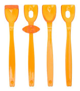4st Läppar Tungmuskeltränare Återhämtning Munmuskelrehabilitering Träning Träning Orange