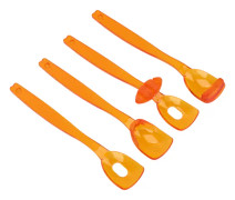 4st Läppar Tungmuskeltränare Återhämtning Munmuskelrehabilitering Träning Träning Orange