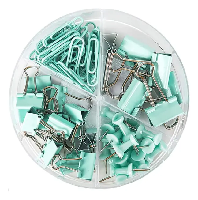 Gem Pärmklämmor Push Pins Sets med akryllåda för av