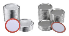 200 Munstycken 70mm/86mm Masonburklock Läckagesäkra Delbara Silverlock Med Silikon