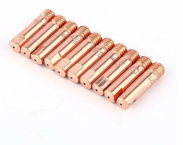 10 st 0,8 x 25 mm 15AK MIG-kontaktmunstycke, kontaktmunstyckshållare svetsbrännare