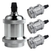 E27 lampfot, Edison vintage pendellampa, solid keramisk adapte