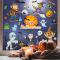 IC Halloween fönsterklistermärken, 6 ark Halloween fönsterklistermärken