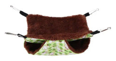 Liten husdjursbur Hammock, Mjuk plysch husdjurssäng, för möss, råttor, hamstrar, fåglar etc. (20 * 20)