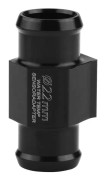 Motorcykel Vattentemperatur Anslutningsrör Slang Sensor Adapter med 2 Justerbara Klämmor (22 mm) 22mm