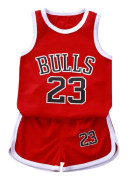 Toddler Kids Basketboll Sweatshirt Set Baby Boys Girls Letter Vest + Sport