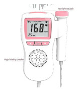 Fetal Baby Doppler Detektor Hjärtfrekvens Prob Prenatal Monitor [DB]