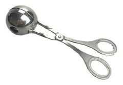 Köttbullsmaskin Miljövänlig rostsäker rostfritt stål manuell köttbulle Cookie Dough Scoop For Home (2st, Silver)