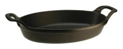Gjutjärnsform - oval, svart0,7 liter