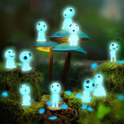 10 stycken Princess Mononoke-figurer Stone Glow Tree Elf