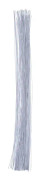 100 stycken 36 cm tråd/stav 0,4 mm vit specifikationstråd