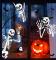 Halloweenfönsterklistermärken, Halloweenfönsterdekorationer och