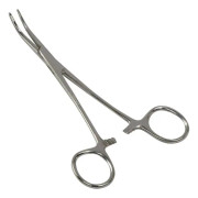 Pinsettlås med böjd spets, silver