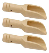 3 Styck Mini Träsked Mini Spade Mini Badsaltsked Till Kaffe 75mm