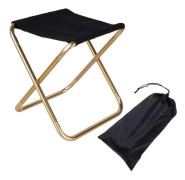 Utomhuspall hopfällbar, campingpall i aluminium, hopfällbar, kompakt campingpall (22 x 25 x 27,5 cm)