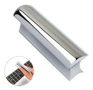 Gitarr Slide Stål Solid Rostfritt Ton Bar Hawaiian Slider För Akustisk Elektrisk Gitarr Instrument Bärbar (Krom Färg)