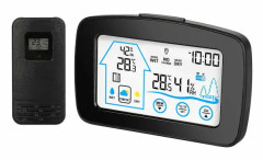 Trådlös väderstation Digital LCD-klocka Hygrometer