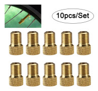 IC 10st Ventiladapterpump Konvertera Presta till Schrader Kopparventil 10pcs